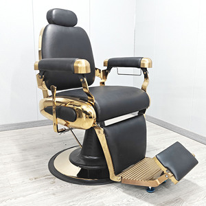 Chaise de barbier, siège de salon de coiffure, chaise rembourrée pour salon, mobilier de salon - Product Image 6