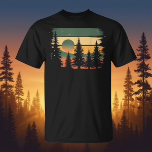 T-shirt Forêt, faune, nature, arbres vintage, plein air - Product Image 3