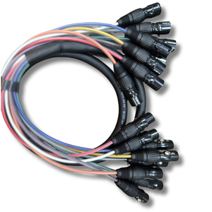 Câble <span class=keywords><strong>XLR</strong></span> vers <span class=keywords><strong>XLR</strong></span> 6 canaux, connecteur numérique, répartiteur pour microphones, équipement d'enregistrement de scène et de studio, câble professionnel pour diffusion en direct - Product Image 1