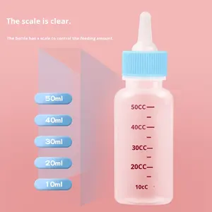 Portable en acier inoxydable bouteille <span class=keywords><strong>pour</strong></span> animaux de compagnie nouveau-né chien et chat <span class=keywords><strong>chaton</strong></span> biberon avec petite sucette 6 Pack chien chiot fournitures - Product Image 1