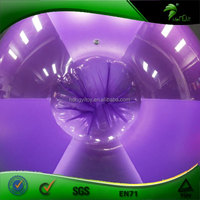 Costume gonflable Hongyi, combinaison gonflable transparente violette, boule roulante gonflable