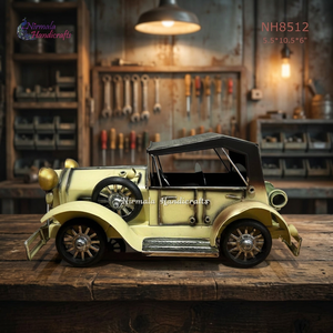 Modèle de voiture en métal moderne NH8509 de NIRMALA HANDICRAFT, artisanat fait main, décoration rétro pour la maison, objet décoratif de table - Product Image 3