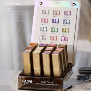 LADAI 2025 Populaire Vernis à <span class=keywords><strong>Ongles</strong></span> Gel UV Effet Œil de Chat 12 Couleurs Tube Rouge à Lèvres Mat <span class=keywords><strong>Résine</strong></span> UV LED Emballage Bouteille Exclusif Gratuit <span class=keywords><strong>pour</strong></span> <span class=keywords><strong>Ongles</strong></span> - Product Image 3