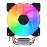 Refroidisseur de processeur pour ordinateur PC 12V CC, CPU 775 1151 1150 1155 AM AMD, radiateur avec 2 caloducs et ventilateur