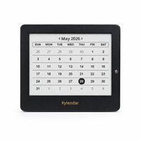 Kylendar Calendrier de bureau intelligent E-Paper 4,2 pouces avec synchronisation WiFi automatique, planificateur numérique pour salle de réunion, réception, cadeau d'affaires