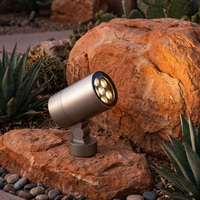 Projecteur LED extérieur 18W, indice de protection IP65, 6000K, éclairage paysager, étanche, boîtier en aluminium moulé sous pression, utilisé pour les piliers de parc