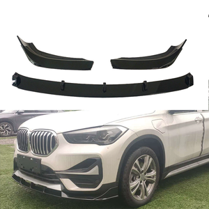 Kit Carrozzeria Labbro Anteriore per <span class=keywords><strong>BMW</strong></span> <span class=keywords><strong>X1</strong></span> <span class=keywords><strong>F48</strong></span> F49 2017+ Spoiler Paraurti Anteriore Accessori Auto Labbro Spoiler Anteriore Nero Lucido - Product Image 2