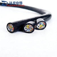 Kabel Bawah Laut RG59 4K Video CAT6 Data 24AWG PE PUR dengan Pelindung Aluminium Foil Tembaga Apung untuk ROV/Kabel Tenaga Lepas Pantai