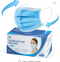Masque facial jetable médical EN14683, vente directe d'usine SJ Professional, ASTM F2100 niveau 3, masque chirurgical 3 plis