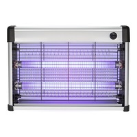 Lampe anti-insectes UV 365nm à lumière bleue haute efficacité pour intérieur/extérieur, en alliage d'aluminium, indice de protection IP33, tue moustiques et mouches