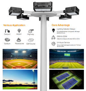 Hishine 200W-2000W Led sân vận động đèn lũ COB IP66 ngoài trời không thấm nước sân tennis Chiếu Sáng Đèn nhôm 7 năm AC bảo hành - Product Image 4