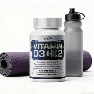 Suplemento de Vitamina <span class=keywords><strong>D3</strong></span> + <span class=keywords><strong>K2</strong></span> en Cápsulas Blandas, <span class=keywords><strong>1000</strong></span> UI, Vegano, Apoya la Salud Ósea, Cápsulas de Vitamina <span class=keywords><strong>D3</strong></span> <span class=keywords><strong>K2</strong></span> - Product Image 5