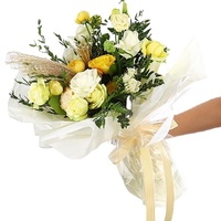 Nouveau Papier Nacré Épais Imperméable Style Minimaliste 50*70 cm pour Emballage Floral ; Idéal comme Base de Protection