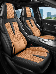 Protector de Asientos de Coche de Cuero Nappa Premium, Juego Completo de 5 Piezas, Ajuste Universal, Accesorios Interiores para Auto, Funda de Asiento Antideslizante - Product Image 6