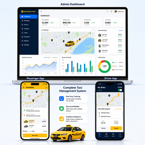 Desarrollo Personalizado de Aplicaciones para <span class=keywords><strong>Taxis</strong></span> con Etiqueta Blanca Glit, Personalización con Logotipo de Marca, Compatible con IOS/Android, Operación Independiente, Lanzamiento Rápido - Product Image 1