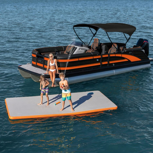 15-26ft Luxury Aluminum Yacht Catamaran <strong>Diving</strong> Pontoon <strong>Boat</strong> for Fishing Family Entertainment with Outboard Engine 19ft Length - Product Image 5