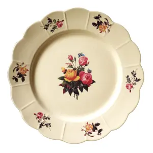 China Porcelain Floral Flower Hand Painted Salad Plate