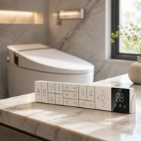 Télécommande intelligente pour toilettes OEM ODM à 20 touches, en plastique, personnalisée en usine, protocole RF433 IR, contrôleur de bidet sans fil BLE