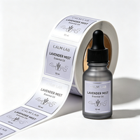 Étiquette de parfum en feuille d'or TEDDY, logo privé, étiquette de bouteille en verre vinyle, autocollant personnalisé pour cosmétiques et parfums