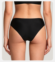 Culotte taille basse ultra-fine personnalisée découpée au laser, sans trace, anti-camel toe, grande taille, sans couture pour femme