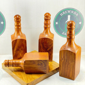 Bouteille d'eau en bois moderne faite à la main, 500 ml, écologique, sans BPA, réutilisable, avec couvercle sport, 99 % bois pur, couleur personnalisable – Meilleure vente - Product Image 1
