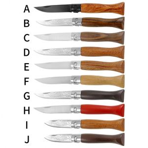 Cuchillo Plegable de Supervivencia para Camping, con Hoja de Acero Inoxidable y Mango de Madera de Haya, en Oferta - Product Image 2