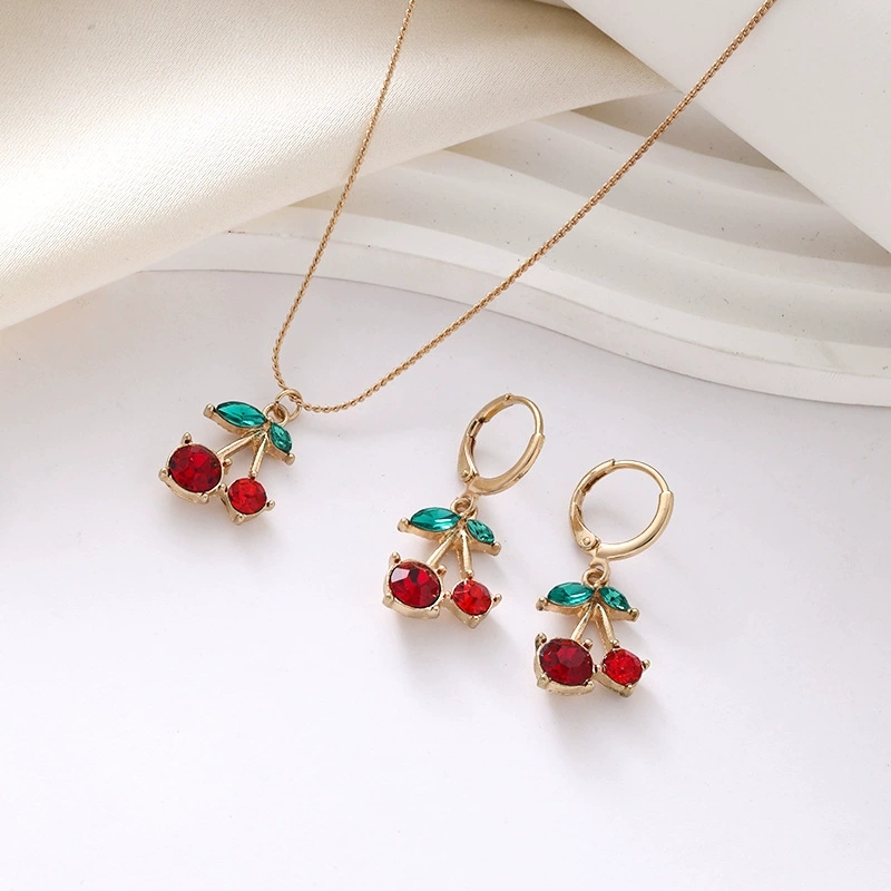 necklace cherry stainless steel