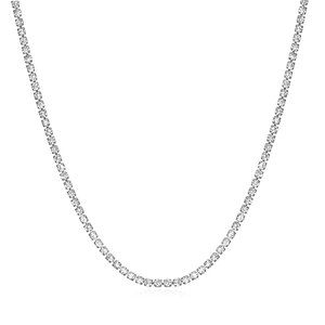 Collier Tennis 3MM en Cuivre avec Zircons Sertis en Canal, Acier Doré et Or Rose, Bijoux Quotidiens et de Fête pour Femme - Product Image 4