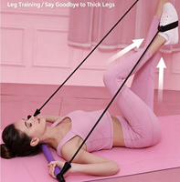 Bâton de yoga et de Pilates en acier durable et réglable avec poignées en TPE/EVA pour l'expansion pectorale et une utilisation multifonctionnelle