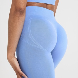 <span class=keywords><strong>Leggings</strong></span> da corsa Scrunch senza cuciture <span class=keywords><strong>dimagranti</strong></span> morbidi a compressione da donna - Product Image 6