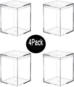 Boîte de rangement pour épices de cuisine, moderne, multifonctionnelle, empilable, en acrylique transparent, ensemble de récipients carrés avec couvercle, moulé par injection, qualité alimentaire - Product Image 2