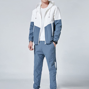 Private Label Men Casual Winter Windbreaker <b>Set</b> <b>Waterproof</b> Outdoor <b>Jacket</b> & <b>Trouser</b> Suit with Custom Logo <b>and</b> Breathable Fabric - Product Image 2