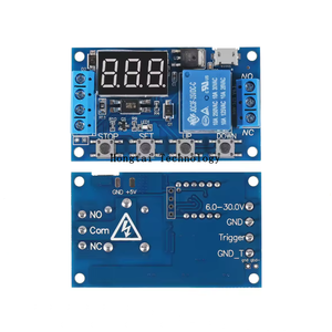 XY-J02 một cách mô-đun tiếp sức Thời gian chậm trễ ngắt kết nối kích hoạt chu kỳ thời gian chuyển mạch với hiển thị kỹ thuật số giao diện USB - Product Image 1