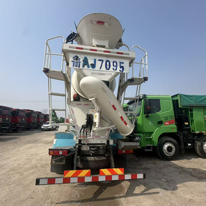 Camions malaxeurs à béton diesel d'occasion, haute capacité <span class=keywords><strong>de</strong></span> charge, composants moteur essentiels, 7m³ SHACMAN, garantie 1 an - Product Image 3