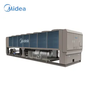 Midea 250rt 열 회수 석유 화학 산업 공장 냉각기를 위한 산업 범람된 공기에 의하여 냉각되는 나사 냉각장치