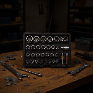 DB Wholesale – Kit d'extraction de boulons et d'écrous 29 pièces en acier CR-MO, tailles 6 mm, 10 mm, 13/32 po et 3/4 po - Product Image 2