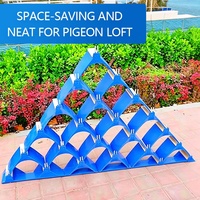 Perchoir à pigeons combiné assemblé en plastique, support de repos pour pigeons, fournitures pour pigeons de course