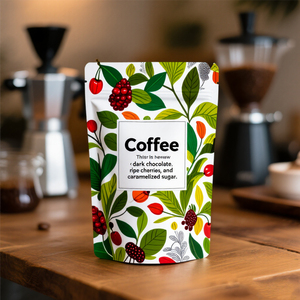 Granos de café personalizados de fondo plano con refuerzo lateral biodegradable, embalaje de 100g, 150g, 250g, 500g, 1kg, bolsas de café con válvula - Product Image 5