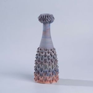Desktop Ceramic <strong>3D</strong> Printed <strong>Vases</strong> Jingdezhen <strong>3D</strong> Printed Ceramic Colorful Flower <strong>Vase</strong> <strong>Model</strong> Room Entrance Decoration - Product Image 4