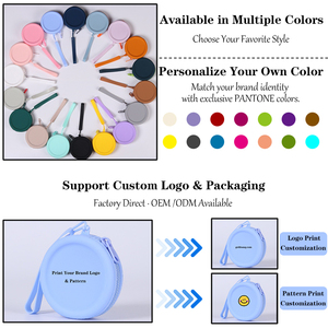 Nhà Máy Nóng Bán Silicone Vòng Đồng Xu Ví Mềm Bền Không Thấm Nước Biểu Tượng Tùy Chỉnh Mini Dây Kéo Ví Cho Fba Thương Mại Điện Tử Người Bán - Product Image 2