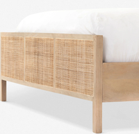 Minimalista Lujo Hogar Dormitorio Muebles Marco de madera King Queen Size Camas