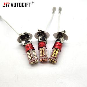 Siêu sáng trắng H3 H1 3014 bóng đèn 57SMD 12V-24V đèn sương mù xe ban ngày chạy H3 <span class=keywords><strong>LED</strong></span> sương mù màu vàng hổ phách đỏ xanh không phân cực - Product Image 3