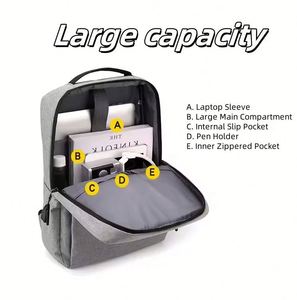 Wholesale Custom <b>Cheap</b> Design Usb Waterproof Casual Sports Business Student Bag School Travel Back Pack BagPack Laptop <b>Backpack</b> - Product Image 3