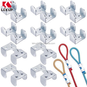 Clips métalliques personnalisés Raccords <span class=keywords><strong>de</strong></span> serrage pour corde à usage intensif Boucles à dégagement rapide Corde <span class=keywords><strong>de</strong></span> corde Double plaqué zinc Pinces pour corde - Product Image 5