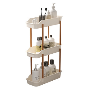 Carrito <span class=keywords><strong>de</strong></span> Almacenamiento <span class=keywords><strong>de</strong></span> Plástico para Espacios Reducidos, Móvil, <span class=keywords><strong>de</strong></span> Pie, para el Hogar, Sala <span class=keywords><strong>de</strong></span> Estar, Aperitivos, Cocina, <span class=keywords><strong>de</strong></span> Tres Niveles, Ultraestrecho - Product Image 1