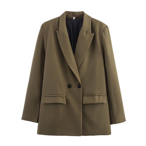 Áo <span class=keywords><strong>blazer</strong></span> thêu tay kiểu Pháp hai hàng khuy dành cho nữ ngoại thương - Product Image 5