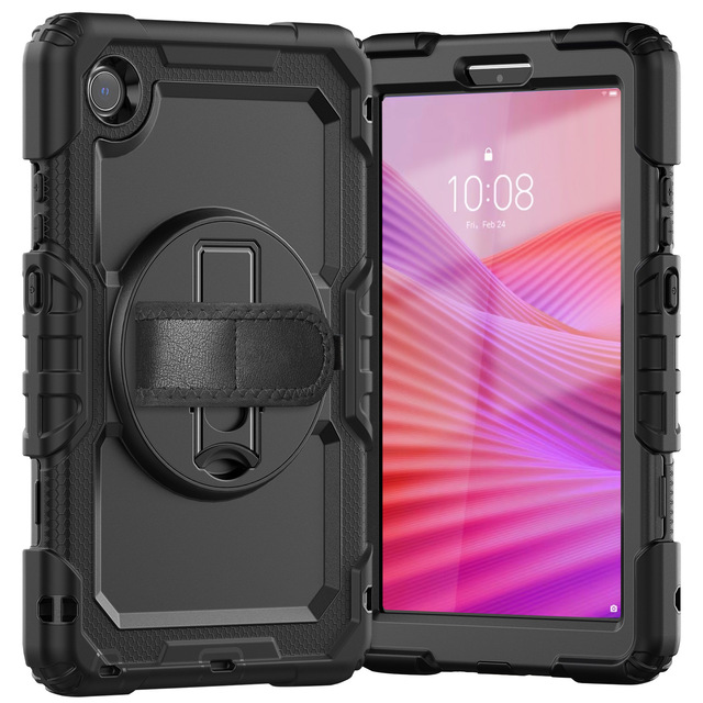 AilesTecca Kickstand Hand Strap 360 Rotation Heavy Duty Shockproof Rugged Protective Case for Lenovo Tab M11 11'' 2024