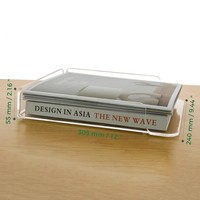 Organizador de Archivos Acrílico, Librero Pequeño de Escritorio, Transparente, para Carpetas A4, Almacenamiento Individual, Organizador de Papeles de Prueba, Caja de Archivos