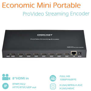 DIGICAST 1080P 8 canales IPTV RTSP Hardware H.264 HD Video <span class=keywords><strong>Encoder</strong></span> para transmisión en vivo - Product Image 5