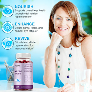 อาหารเสริมบำรุงสายตาออร์แกนิก OEM/ODM แซฟฟรอน น้ำมันปลาโอเมก้า 3 ซอฟต์เจล วิตามินซีและอี ส่วนผสมจากธรรมชาติ ปรับแต่งได้ - Product Image 2